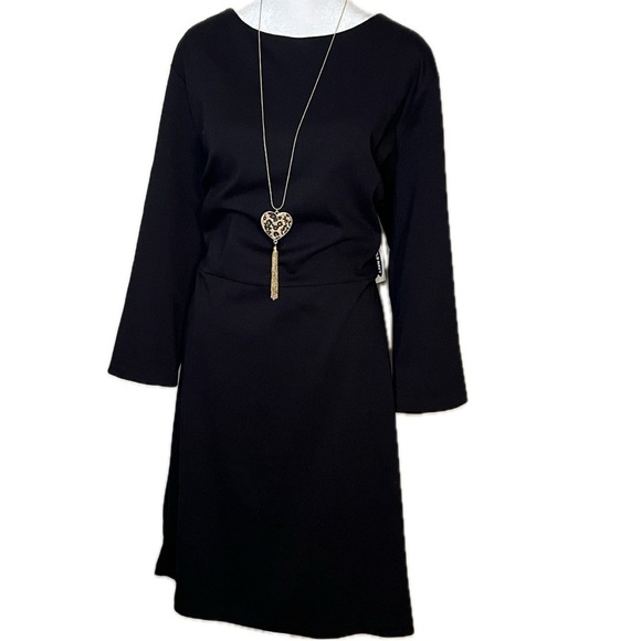 Old Navy Dresses & Skirts - Old Navy Black Long Sleeve stretchy A-Line Dress | XL